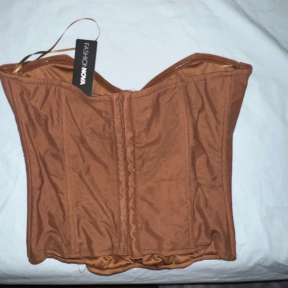 NWT Fashion Nova Endless Love Mesh Corset Top - Picture 7 of 11